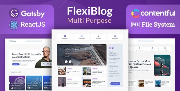 FlexiBlog - React Gatsby Multipurpose Blog Template