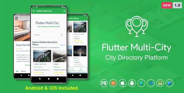 Flutter Multi City ( Directory, City Tour Guide, Business Directory, Travel Guide, Booking ) 1.0 icon