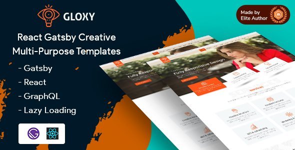 Gloxy - Gatsby React Multi-Purpose Template icon