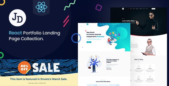 John - React Minimal Portfolio OnePage Template