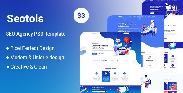 Seotols-SEO Agency PSD Template icon