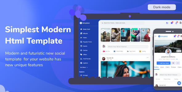 Simplest - Online Community HTML Template icon