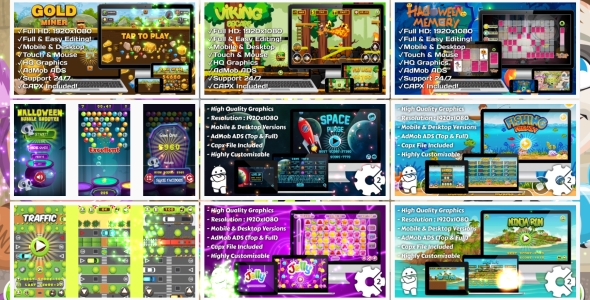 50 HTML5 GAMES!!! SUPER BUNDLE №1 (Construct 3 | Construct 2 | Capx) - 62