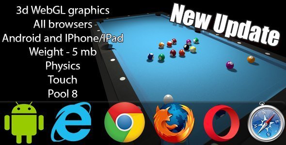 3D WebGL Billiards Pool 8 icon