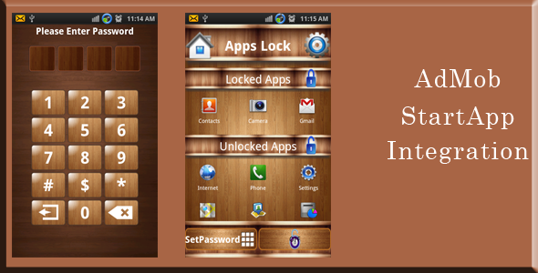 App Locker - AdMob and StartApp Integrated Android Chat &amp; Messaging Mobile App template