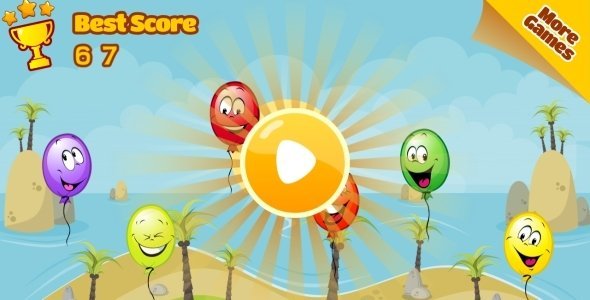 Balloon Paradise - HTML5 Mobile Game (Construct 3 | Construct 2 | Capx) icon