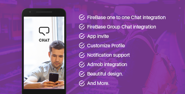 Chat App with FireBase (Copy) Android Chat &amp; Messaging Mobile App template
