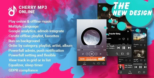 Cherry - Android Online Music Player with Admin Panel icon
