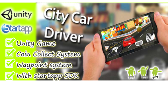 City Car Driver -Unity3D and Startapp icon