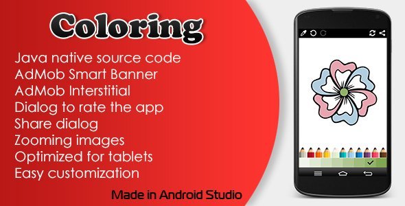 Coloring with AdMob icon