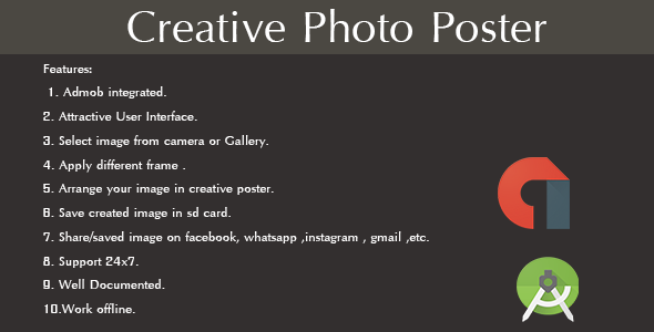 Creative Photo Poster Android Application icon