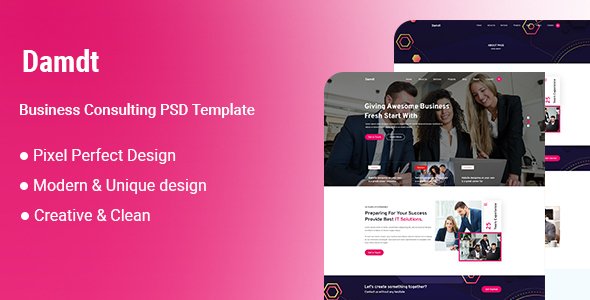 Damdt-Business Consulting PSD Template icon
