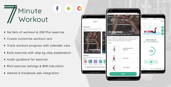 Fitness - 7 Minute workout Android Full application icon