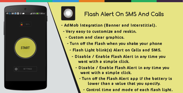 Flash Alert On Sms And Calls icon