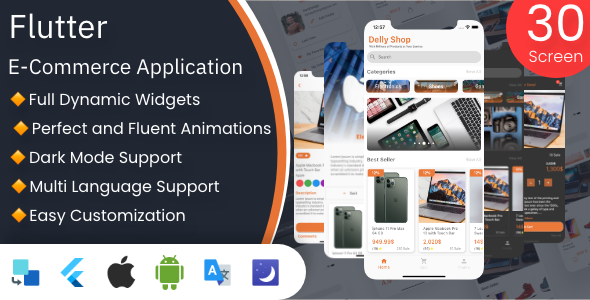 Flutter | DellyShop E-Commerce App icon