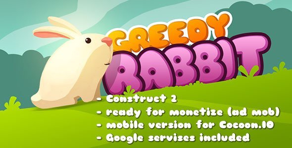 Greedy Rabbit Android Game Mobile App template