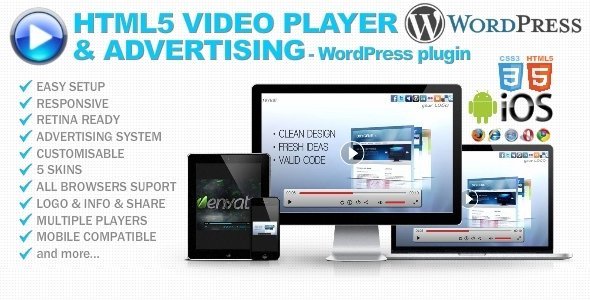 HTML5 Video Player & Advertising - WP plugin icon