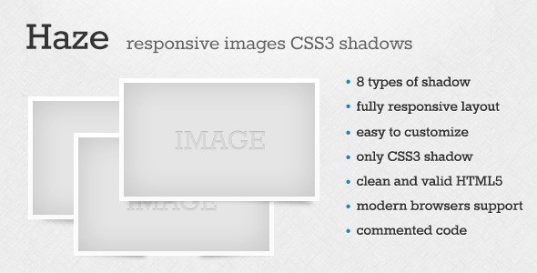 Haze - Responsive Images CSS3 Shadow icon