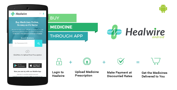 Healwire Android - Online Medical Store
