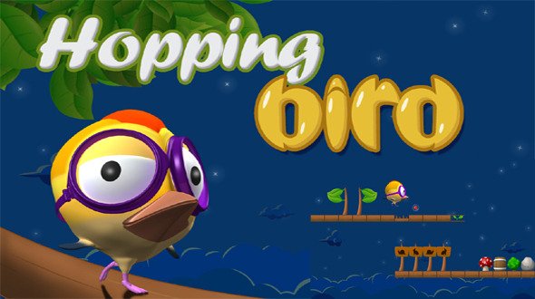 Hopping Bird Game With AdMob Android Game Mobile App template