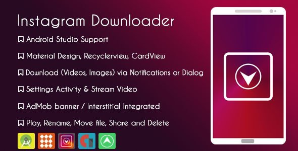 Instagram Downloader - AdMob & GDPR icon