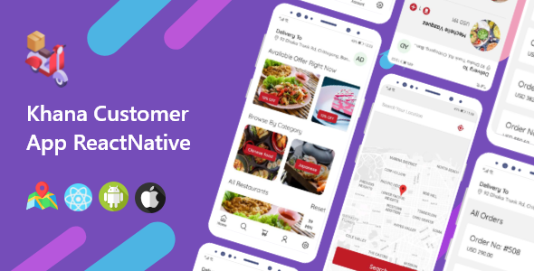 Khana Multi Restaurants And Food Delivery Customer App icon