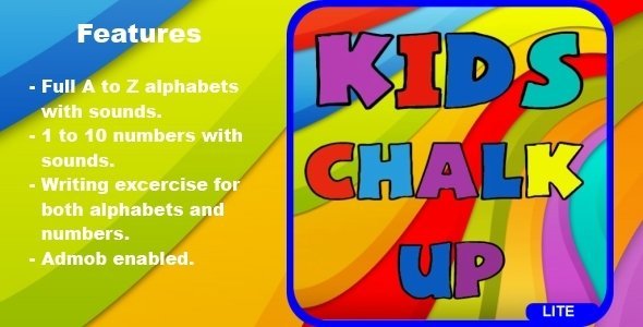 Kids Chalk Up - Educational Android App For Kids. icon