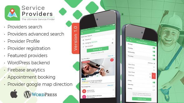 Listingo - Service Providers, Business Finder IOS Native App icon