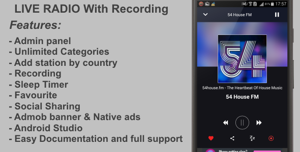 Live Radio with Recording icon