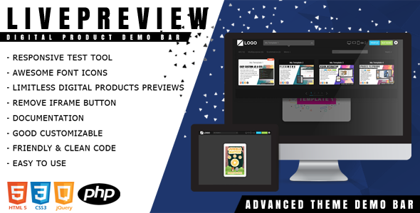 LivePreview - Responsive Digital Product Demo Bar icon