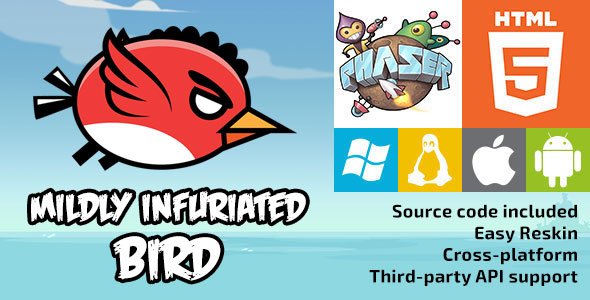 Mildly Infuriated Bird - HTML5 Game - Phaser icon