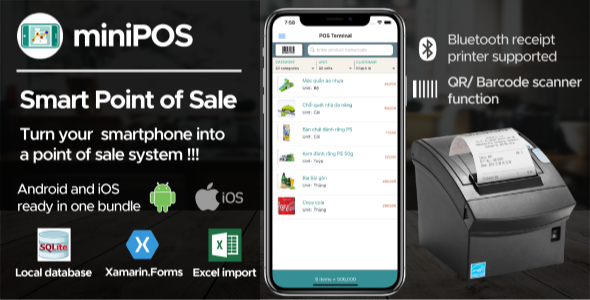 Mobile Point Of Sale Application Xamarin Forms