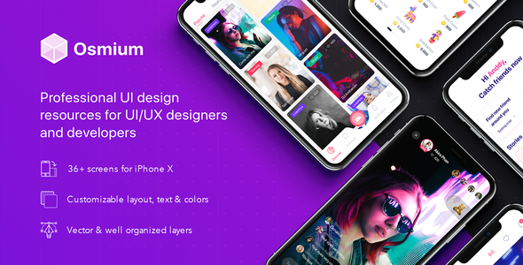 Osmium UI Kit for Adobe XD