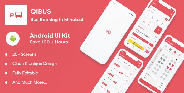 QIBus- Bus booking android app ui template - Kotlin icon