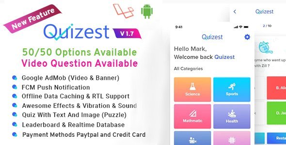 Quizest - Complete Quiz Solutions With Android App And Interactive
