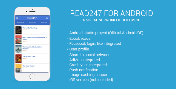 Read247 - social network of document (android) icon