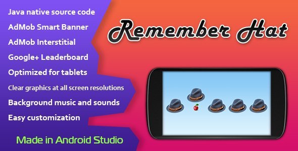 Remember Hat Game with AdMob and Leaderboard icon