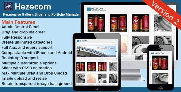 Responsive Gallery, Slider and Portfolio Manager