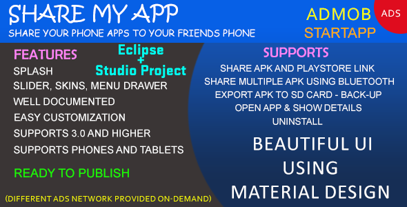 SHARE MY APP - Full Application - Admob/StartApp icon