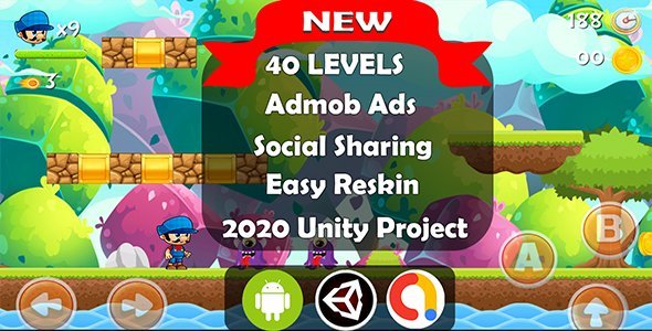 Super World Adventure Platformer Complete Unity Game icon