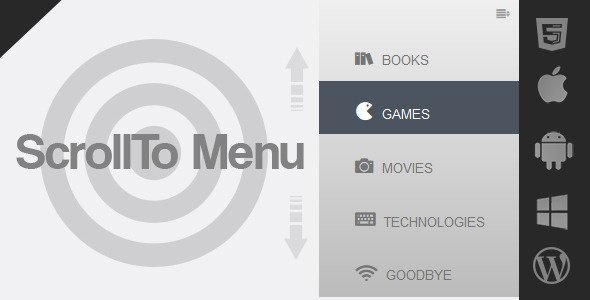 Wordpress ScrollTo Menu icon