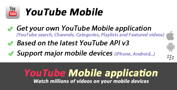YouTube API Mobile - Videos site icon