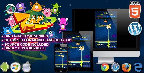 Zap Aliens - HTML5 Arcade Game icon