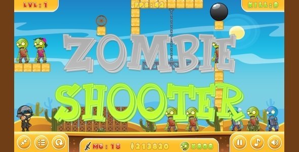 Zombie Shooter - HTML5 Game + Mobile version! (Construct 3 | Construct 2 | Capx) icon