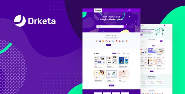 Drketa - Digital Marketplace React Template icon
