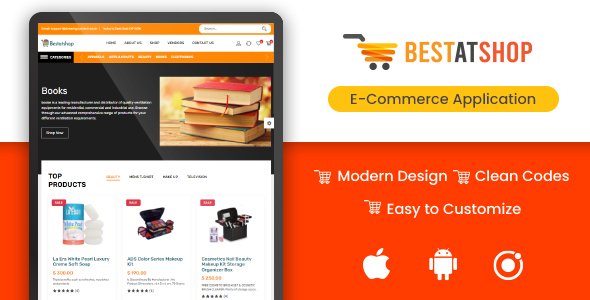 Bestatshop - eCommerce Shopping Script(security+) with Admin Panel (Web +Ionic Android & IOS apps) Ionic Ecommerce Mobile App template