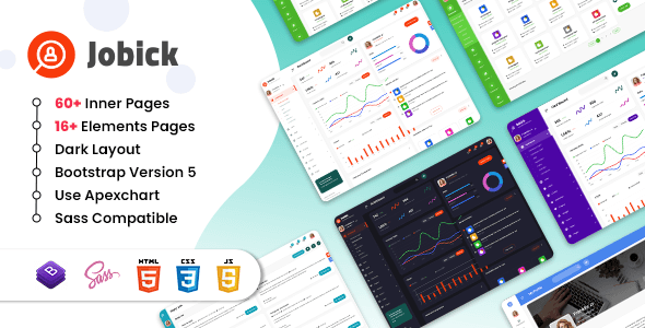 Jobick : Job Admin Dashboard Bootstrap 5 Template