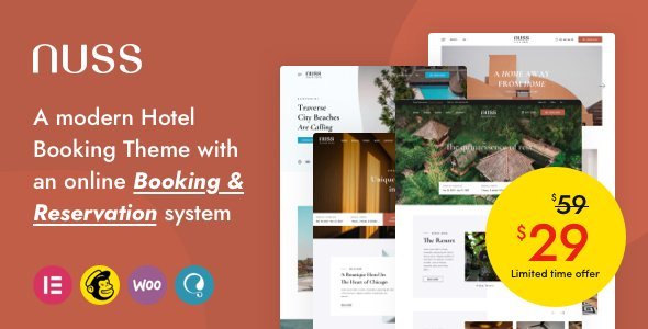 Nuss - Hotel Booking WordPress