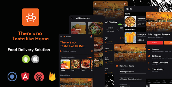 HomeChef - Multi Restaurant Food Delivery App | Ionic 5 icon
