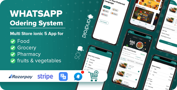 Whatsapp Ordering - Multi Purpose Multi Store ionic 5 App Complete solution with Laravel Backend icon